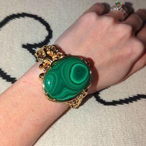 Malachite and Gold Bracelet